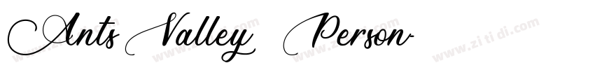Ants Valley   Person字体转换